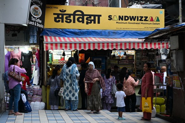 The original spot in Santacruz where Om Prakash began his sandwich journey with a small stall. Express photo by Sankhadeep Banerjee