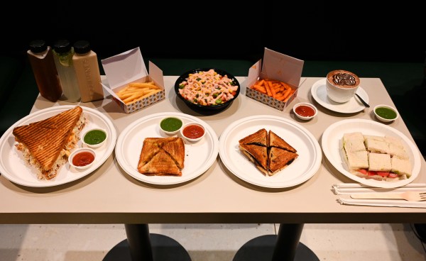 Today Sandwizzaa sell over 6,000 sandwiches daily across categories like toast, grill and regular sandwiches. The menu also features cold beverages, fries and a dedicated coffee menu.. Express photo by Sankhadeep Ba
