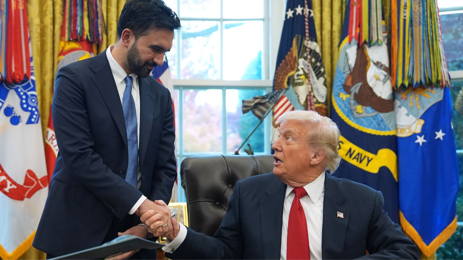 Trump gives warm welcome to New York’s mayor-elect Mamdani at White House meeting