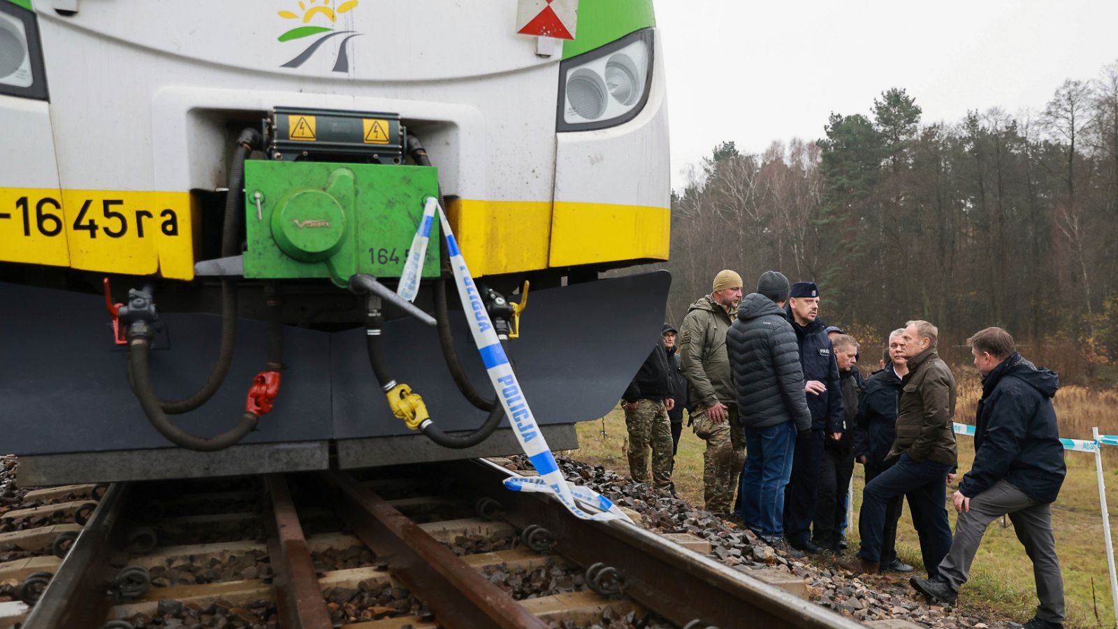 Polish prime minister calls railway track blast an 'unprecedented act of sabotage'
