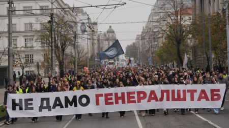 Serbia Trump Protest