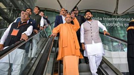 Adityanath reviews progress of Noida International Airport