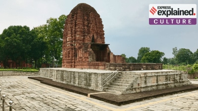 hese excavations revealed 22 Shiva temples, five Vishnu temples, 10 Buddhist viharas and three Jain viharas, with the earliest monuments dating back to the 5th Century AD. (Source: Wikimedia Commons)