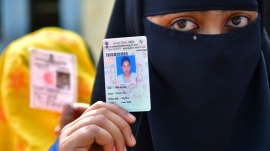Muslim voters are wating in a queue to cast vote in Tripura assembly by-election. (File photo)