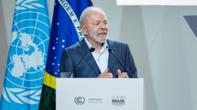 Amid pressure to include a fossil fuel phase-out roadmap, Brazilian President Lula Da Silva called for the world to think beyond fossil fuels. (Source: https://x.com/LulaOficial)