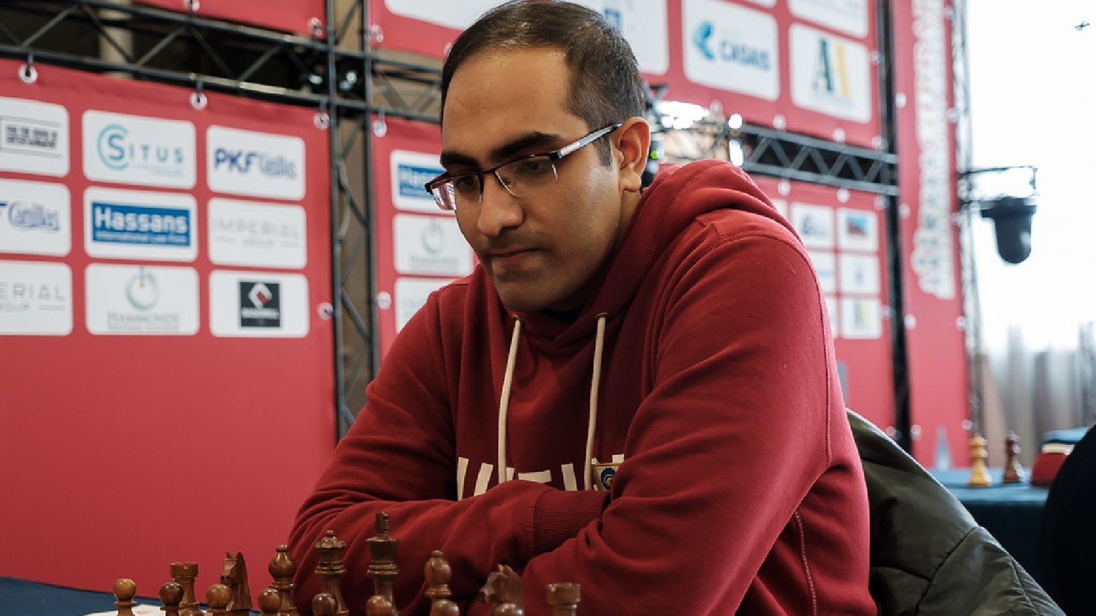File image of Vaibhav Suri competing at the Gibraltar International Chess Festival. (Photo courtesy John Saunders)