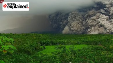 Semeru erupts, Mount Semeru, live volcanoes, volcano, volcano eruption, Indonesia volcano eruption, Indian express explained, explained news, current affairs