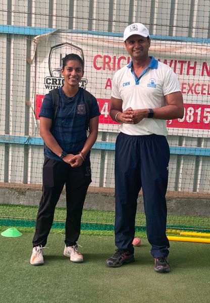 Amanjot Kaur with coach Nagesh Gupta. (Special arrangement)
