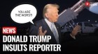 Donald Trump Insults Reporter, Defends Conservative Commentator Tucker Carlson