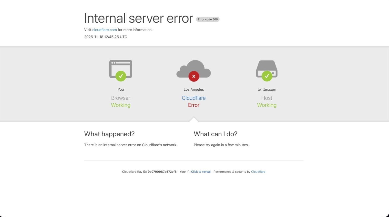 Internel server error when trying to access X. 
