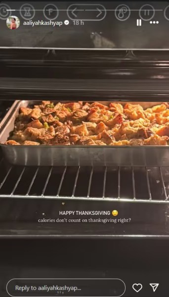 عاليه كاشياب وزوجها استضافوا عشاء عيد الشكر