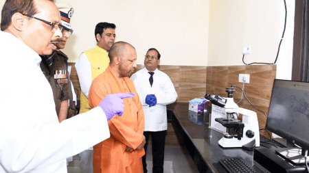The CM also highlighted major steps in police modernisation, including implementing the Commissionerate system in seven districts and inaugurating a Rs 72.78 crore modern Forensic Science Laboratory in Gorakhpur.