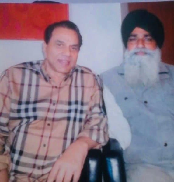 Dharmendra with his cousin late Shingara Singh 