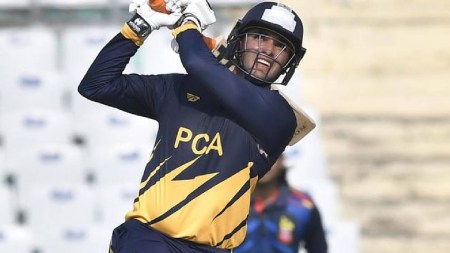 Abhishek Sharma smashed a 12-ball fifty in the Syed Mushtaq Ali Trophy in Hyderabad on Sunday. (X)