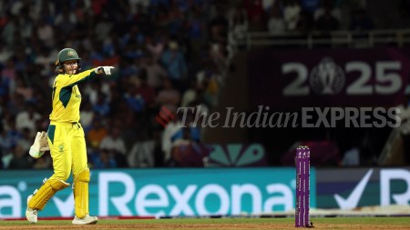 Putting 338 on board in the semifinal was a massive effort but Healy actually conceded that they left a few runs out there and should have scored more. (Express Photo by Amit Chakravarty)