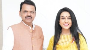 Amruta Fadnavis with Devendra Fadnavis