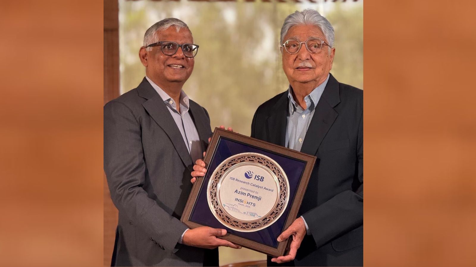 ISB forum: Azim Premji honoured with research catalyst award