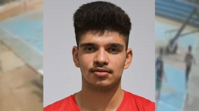 National-level basketball player Hardik Rathi.