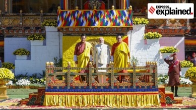 king of Bhutan, Jigme Singye Wangchuck, Narendra Modi, Narendra Modi bhutan, Narendra Modi Bhutan visit, india Bhutan ties, Indian express news, current affairs