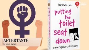 A man unlearning the man he was trained to be: That's what Putting the Toilet Seat Down is about. ( Image created with AI)