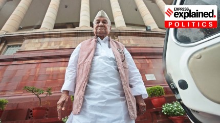 Ram Sundar Das outside the old Parliament building in 2013.