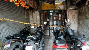 A view of closed market at Chandni Chowk as the Delhi Police tightened security around the area