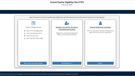 CTET 2026 Application: The CBSE on November 27 opened the application window. The CTET 2026 application will continue till December 18.