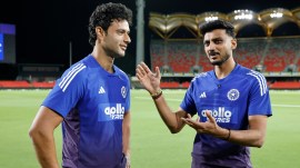 Axar Patel said he focused on assessing the pitch conditions before making his move with the bat and looked to exploit the good length while bowling. (BCCI Photo)