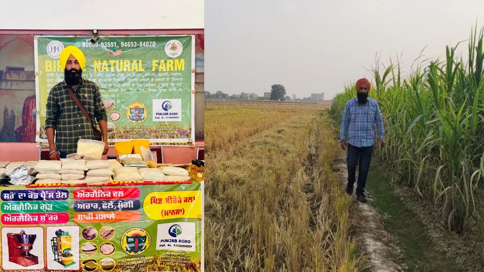Mansa farmer uses stubble to script success: from chemical-free fields and 20% higher income to international trade fair