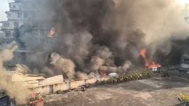 fire Officials said the blaze spread fast as the buildings that housed shops, and godowns for electrical goods and wooden plywood were situated close to each other along the narrow lanes of Ezra Street.