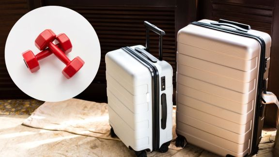dumbbells not allowed on flights
