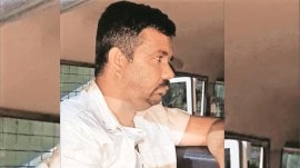 Bhavnagar Police arrested ACF Sailesh Khambhla for allegedly murdering his wife and two children and burying their bodies near his quarters. Picture of the deceased family members. (Express Photo)