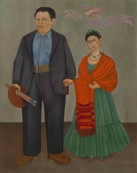 Frida and Diego Rivera, 1931 by Frida Kahlo. (Source: fridakahlo.org)