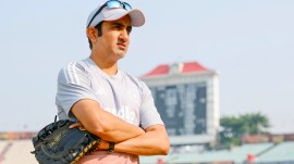 Head coach of the Indian team Gautam Gambhir before the start of a day's play in the1st Test match between India and South Africa at Eden Gardens, Kolkata. (PHOTO: CREIMAS for BCCI)