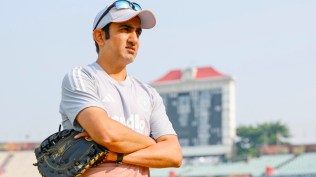 Head coach of the Indian team Gautam Gambhir before the start of a day's play in the1st Test match between India and South Africa at Eden Gardens, Kolkata. (PHOTO: CREIMAS for BCCI)