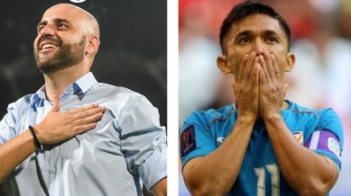 (LEFT) Bengaluru FC announced on Friday that its head coach Gerard Zaragoza would be leaving the club, along with his staff as the Indian Super League deadlock continues; (RIGHT) Multiple Indian players led by Sunil Chhetri issued an appeal this week to sort the issue. (PHOTOS: Bengaluru FC via X)