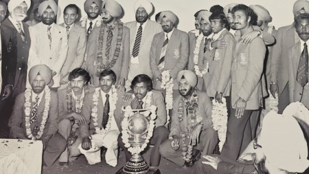 The 1975 World Cup winning squad. (Photo Credit: Hockey India)