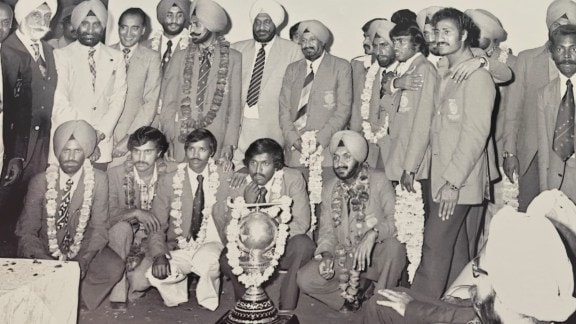 The 1975 World Cup winning squad. (Photo Credit: Hockey India)