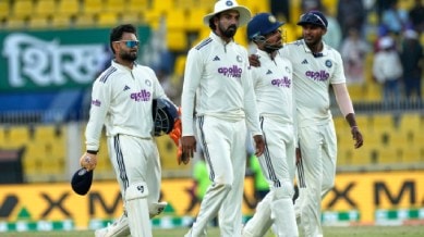 Shukri Conrad grovel controversy: India players leave the ground at the end of the a day in the second cricket Test match between India and South Africa in Guwahati. (AP Photo)