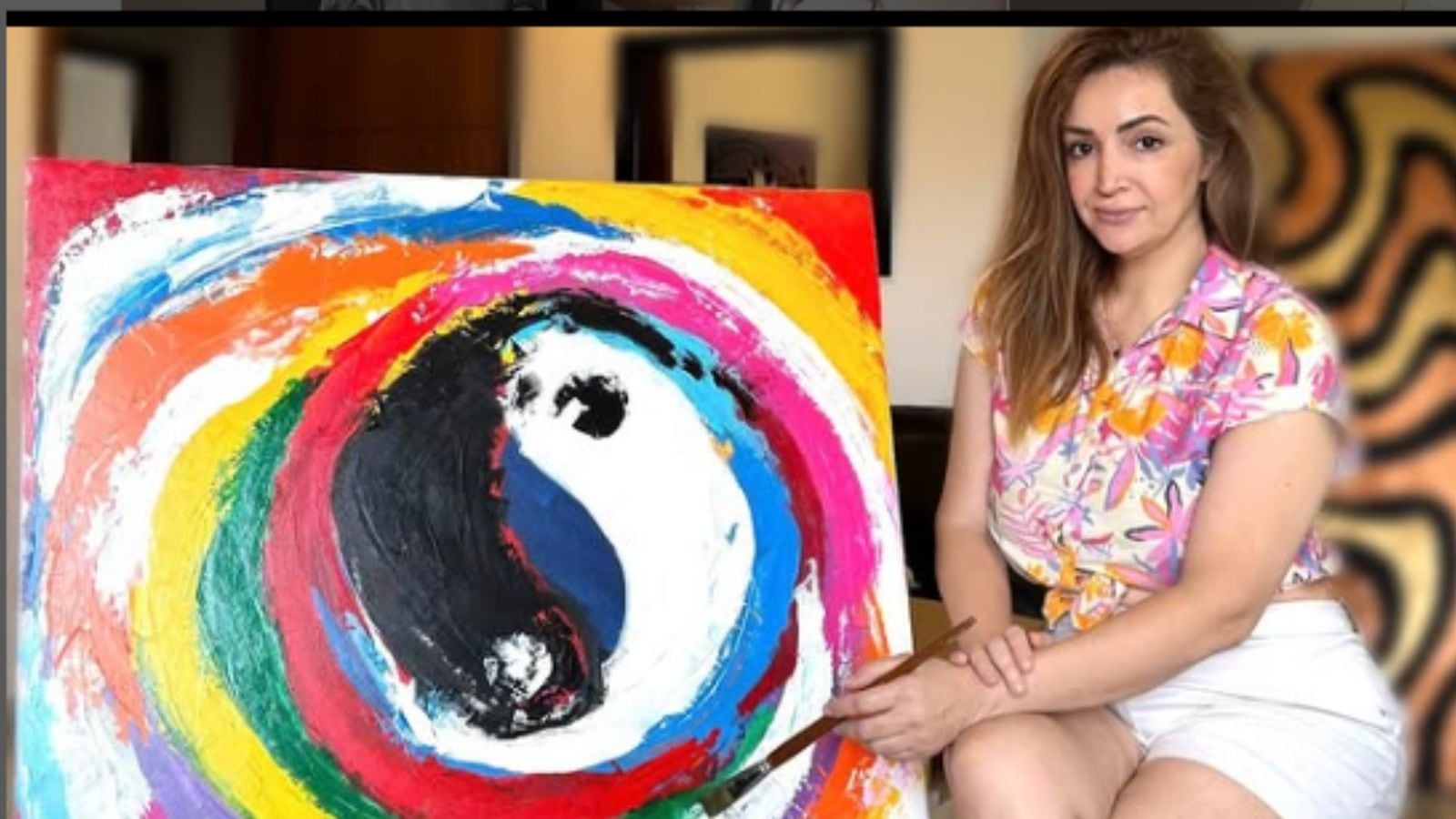 ‘Women are suffering in my country’: Iranian artist Hasti Rajabi’s first solo show opens at Pune’s Vesavar Art Gallery