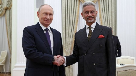 Shanghai Cooperation Organisation, S Jaishankar, Jaishankar meets President Putin, India-Russia annual summit, vladimir putin, Indian express news, current affairs