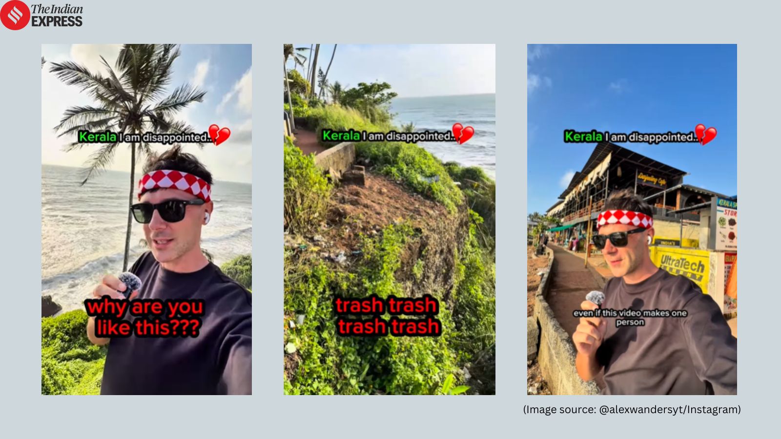 British Vlogger Slams Indians for Littering Varkala Cliffs