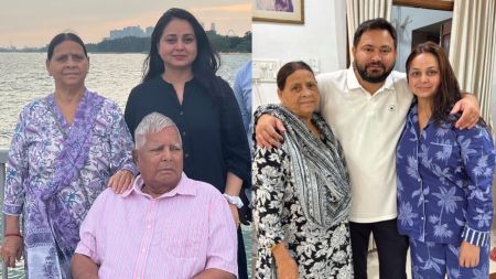 Rohini Acharya (left) was in the news for donating a kidney to her father and RJD patriarch Lalu Prasad Yadav in December 2022. (Credit: X/@RohiniAcharya2)