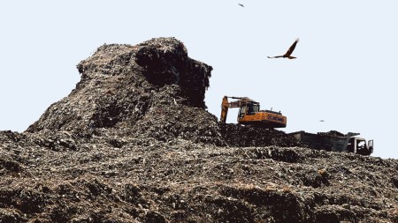 legacy landfills, fill legacy landfills, legacy landfills filled, Manohar Lal, Landfills, Indian express news, current affairs