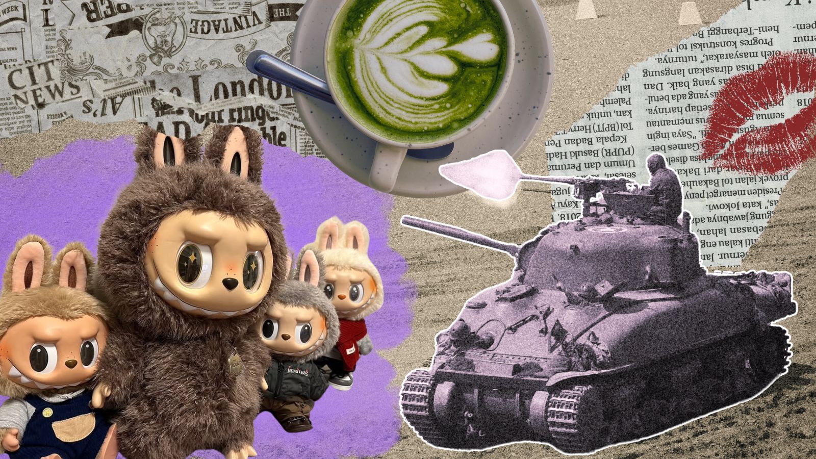labubu dolls, matcha