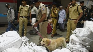 The Railway staff carried out random luggage checks inside local and outstation trains in the city.