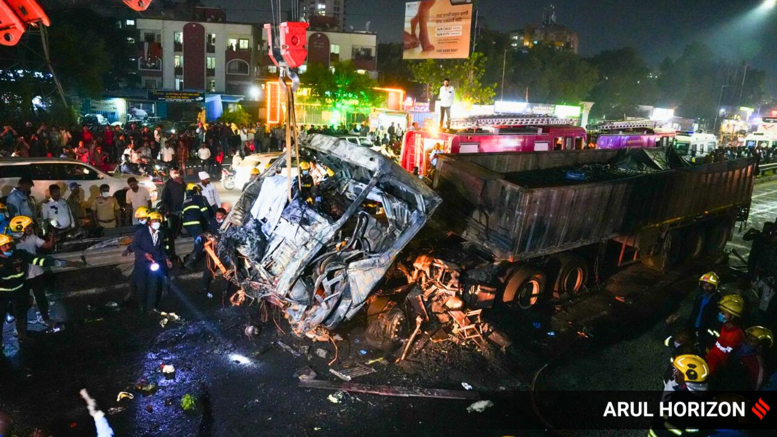 Pune Navale bridge accident: Truck was ‘overloaded’, owner booked for ‘culpable homicide’, say police