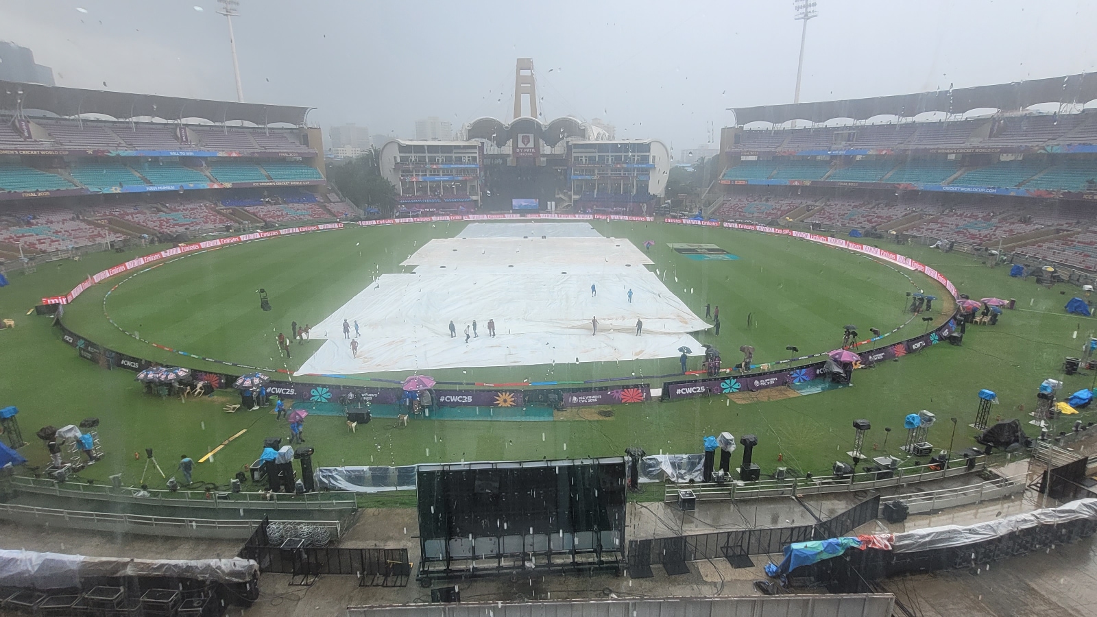 India vs South Africa: Heavy rain hits D.Y. Patil Stadium in Navi Mumbai hours before start of Women’s World Cup final