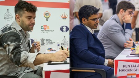 Nepomniachtchi criticised FIDE and the playing conditions in Goa, prompting a response from former Indian No. 1 Pentala Harikrishna. (Photo Credit: Michal Walusza/FIDE)