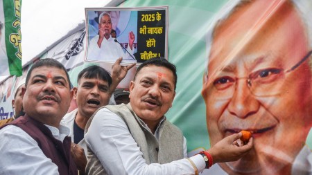 NDA landslide victory, NDA victory, Nitish Kumar, Bihar Assembly, Bihar voters, Bihar voting results, bihar election results, bihar elections, bihar Opposition Mahagathbandhan, bihar Mahagathbandhan, Mahagathbandhan, Rashtriya Janata Dal, Bihar Assembly polls, Bihar Assembly elections, Gujarat BJP, Tejashwi Prasad Yadav, Chirag Paswan, Indian express news, current affairs